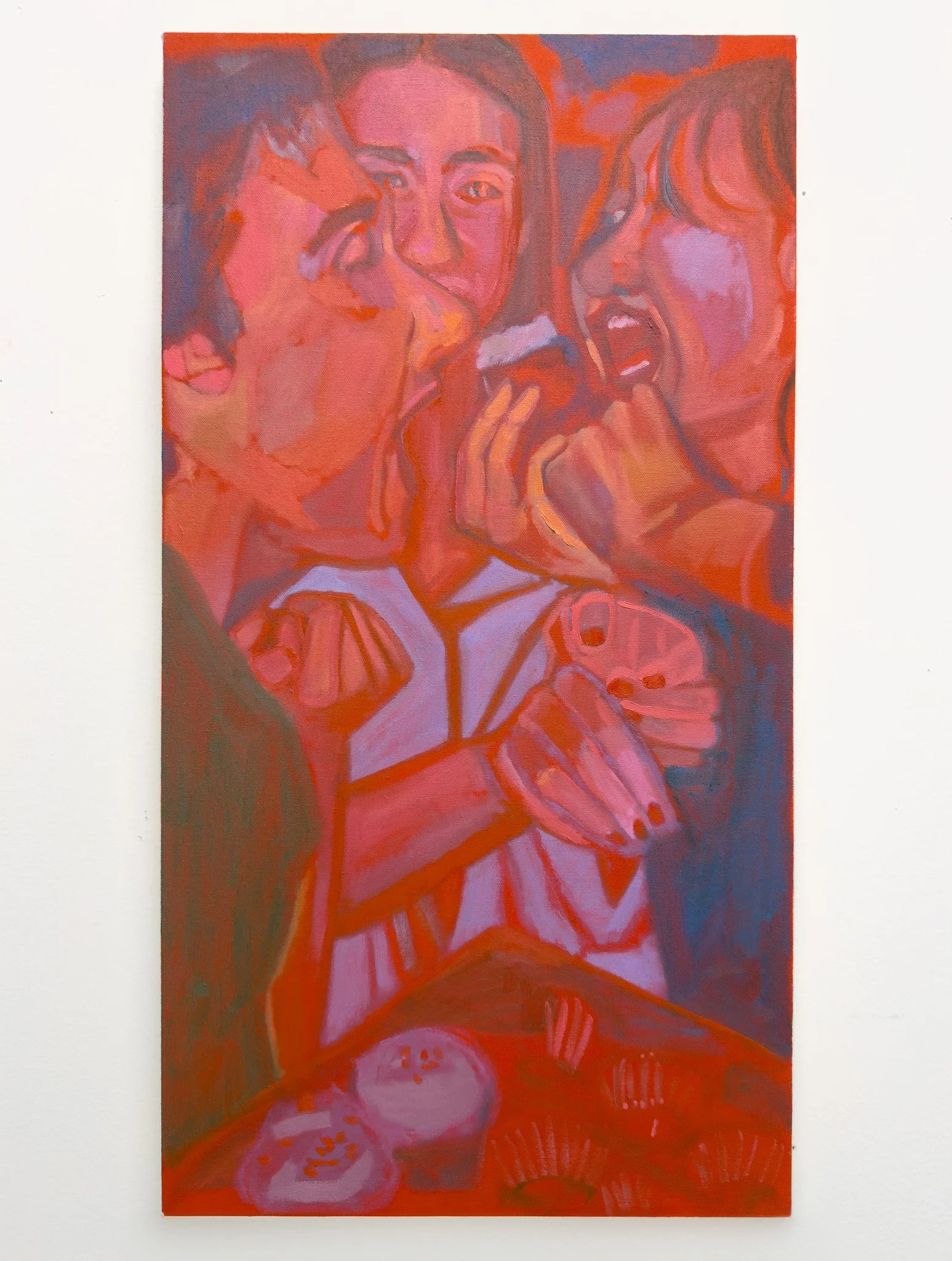   jacob wrestled with god for his blessing  Oil on Canvas. 16 × 30 Inches. 2026 