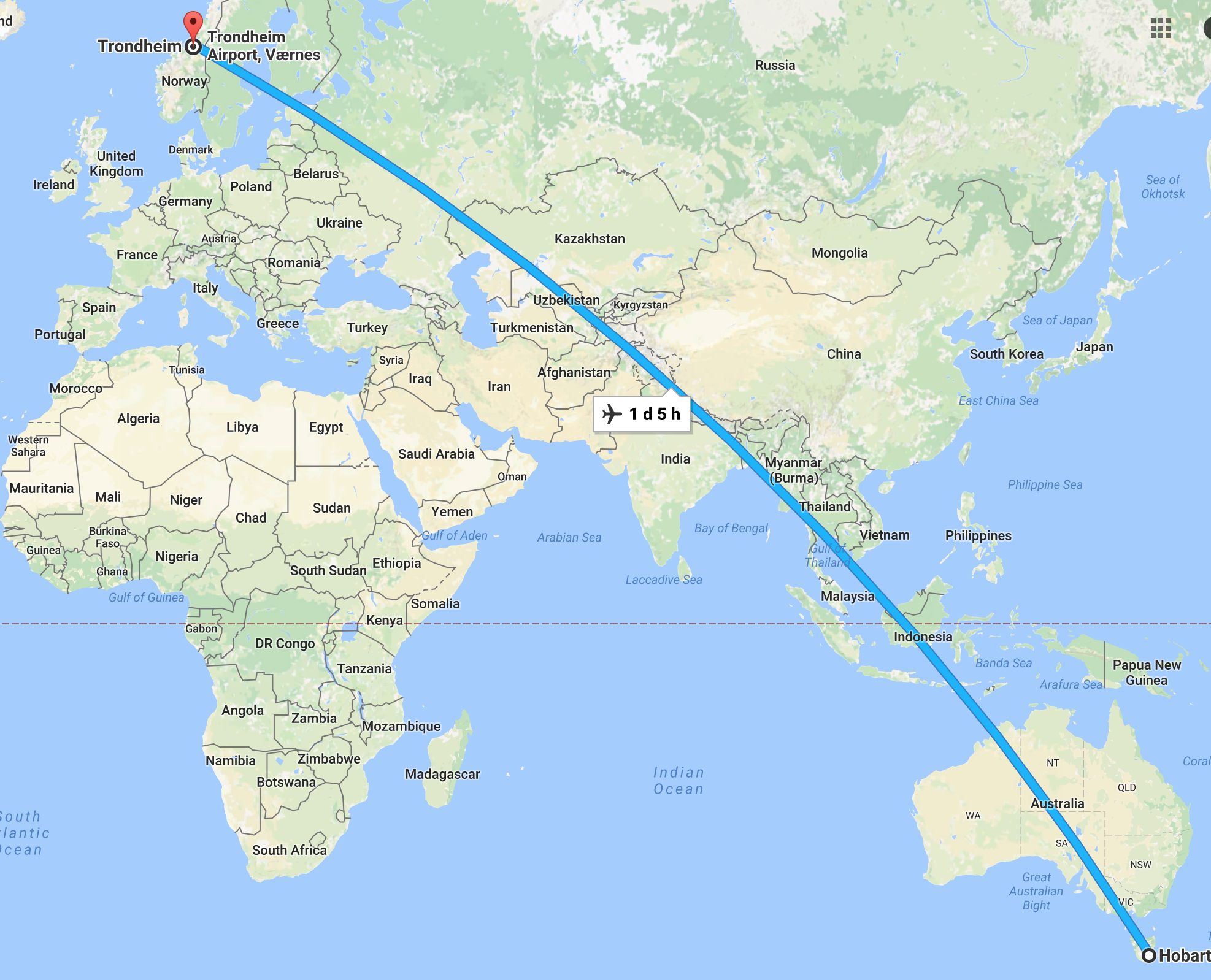 We are travelling from Hobart to Trondheim (approximately 17000 kms) to be part of #AquaNor2017 because we passionate about the power of optimisation and want to help the aquaculture industry to become even more efficient!
