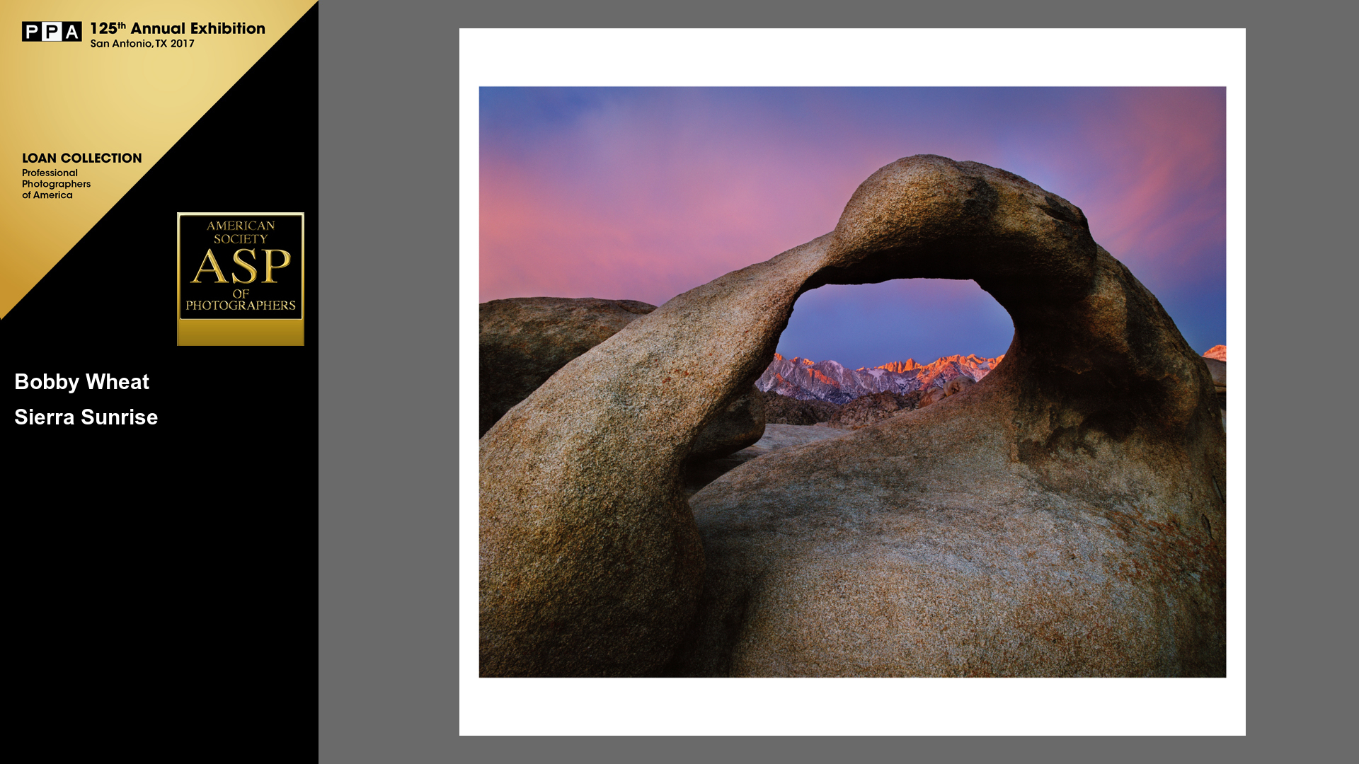 Sierra Sunrise | Gold Medal + Loan Collection (Highest Honor) | 2016 PPA International Competition