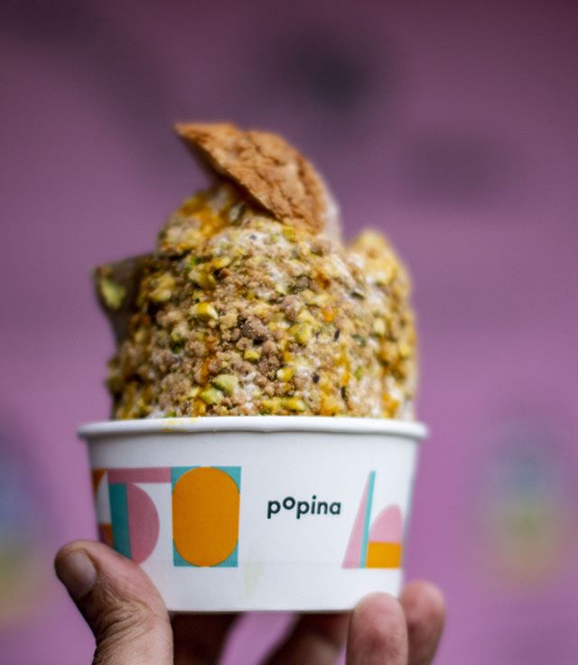 Guilty pleasure 👆🏼
.
.
.
.
.
.
TURKISH DELIGHT PUFFCREAM, pistachio, chickpea and cardamom crumble, saffron honey &amp; topped with Turkish delight squares 🤤

DO NOT FORGET TO ENTER OUR CONTEST TO WIN FREE PUFFCREAMS! 
#PUFFCREAM #pRETTYfASTfOOD #