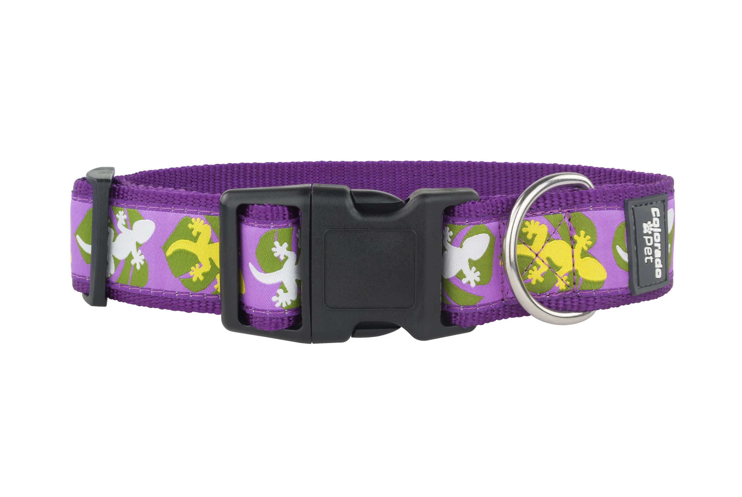 GIANT DOG COLLAR | GECKO PURPLE