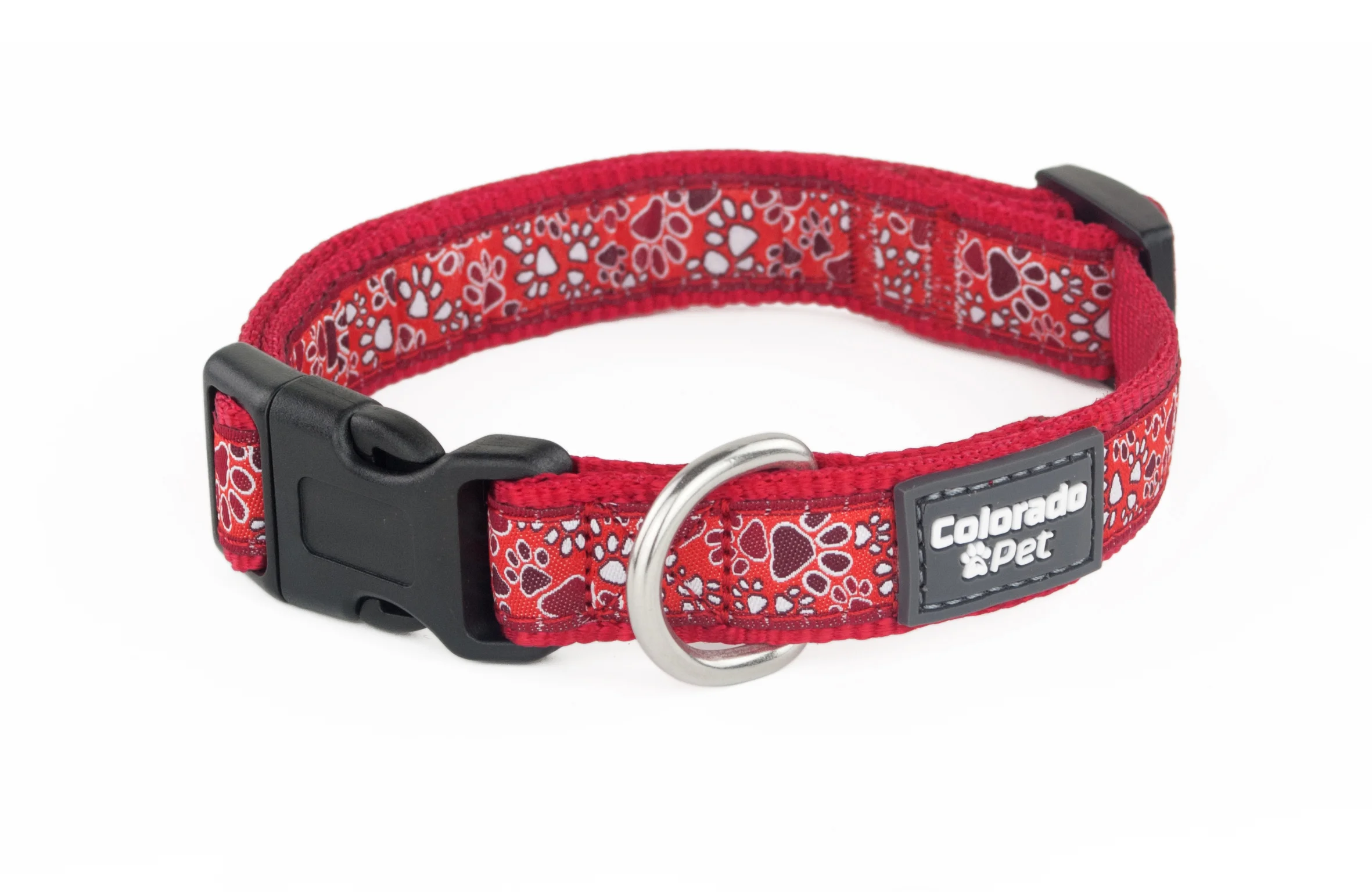 DOG COLLAR | TRACKS RED