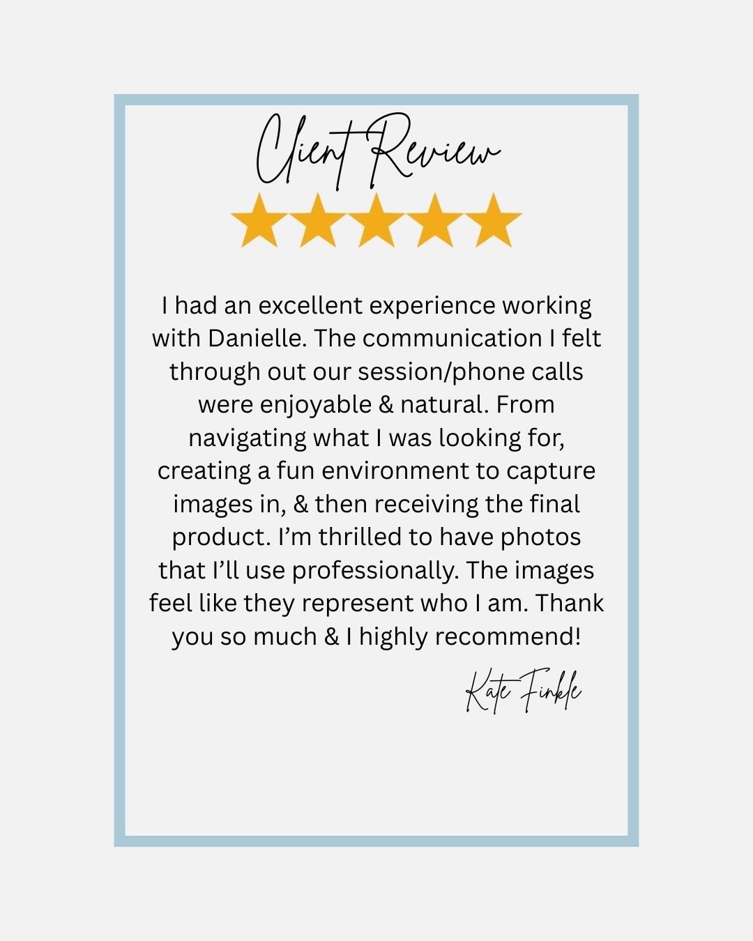 More client love 💖