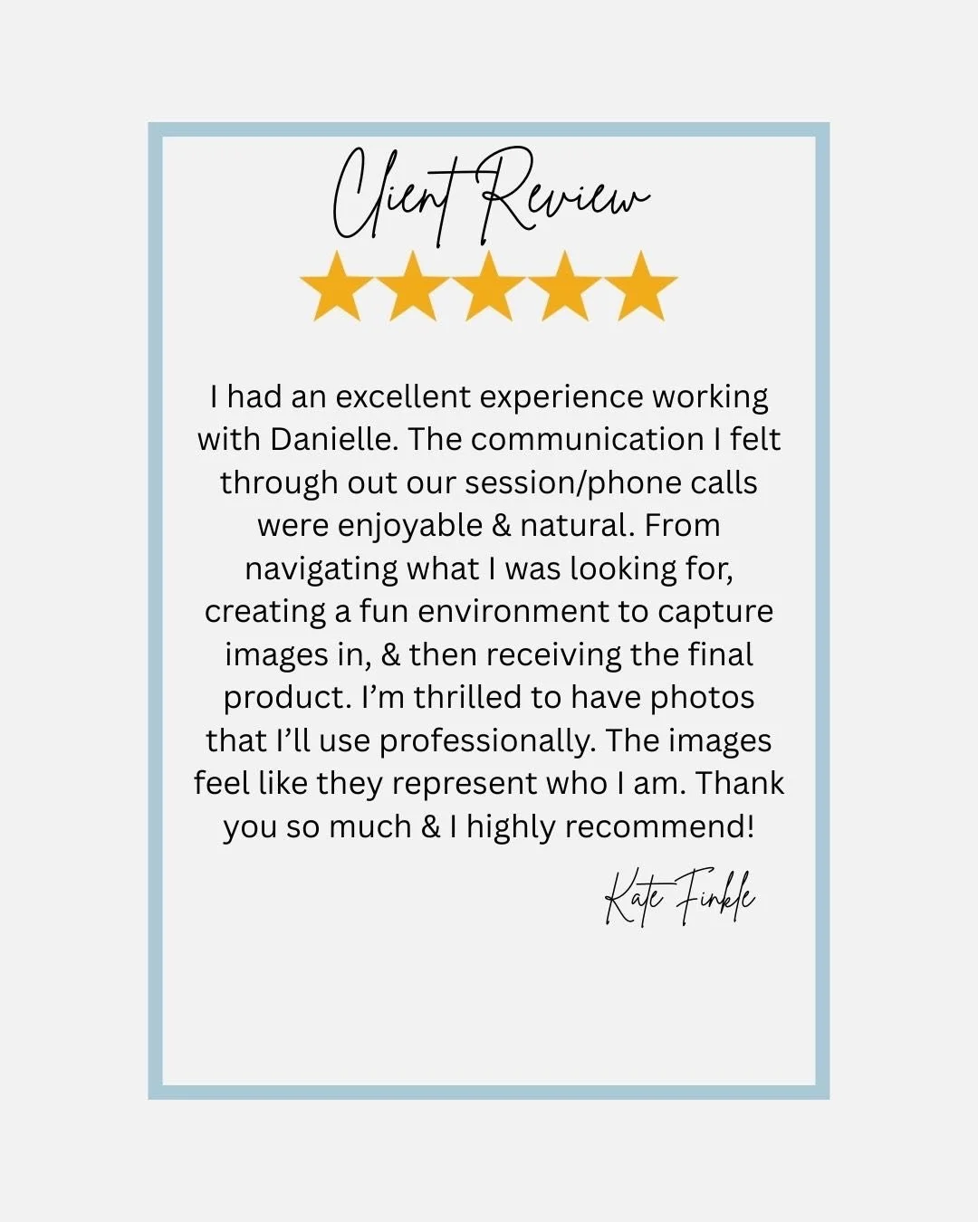 More client love 💖