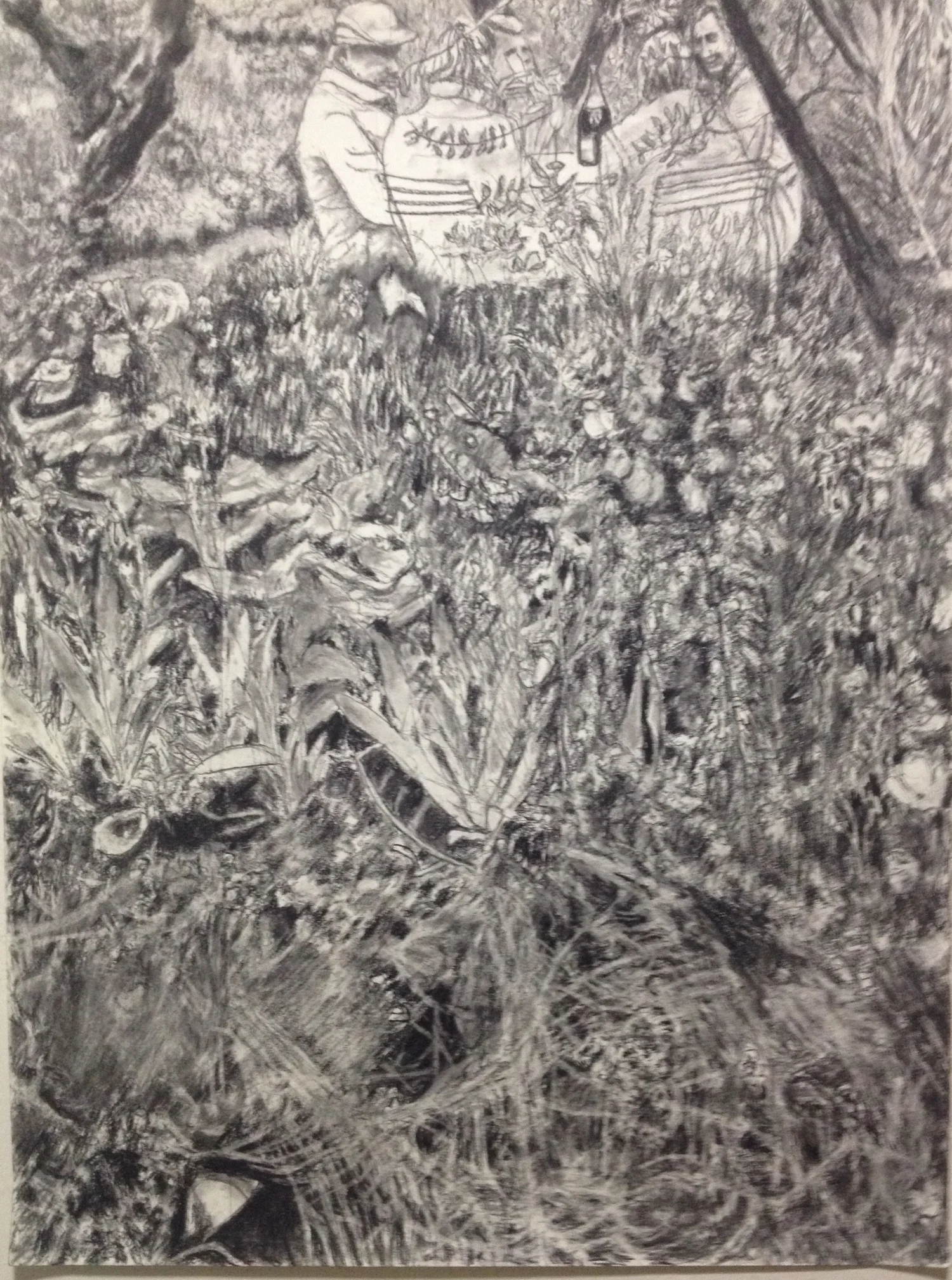 Study for Friends with Champagne in Garden