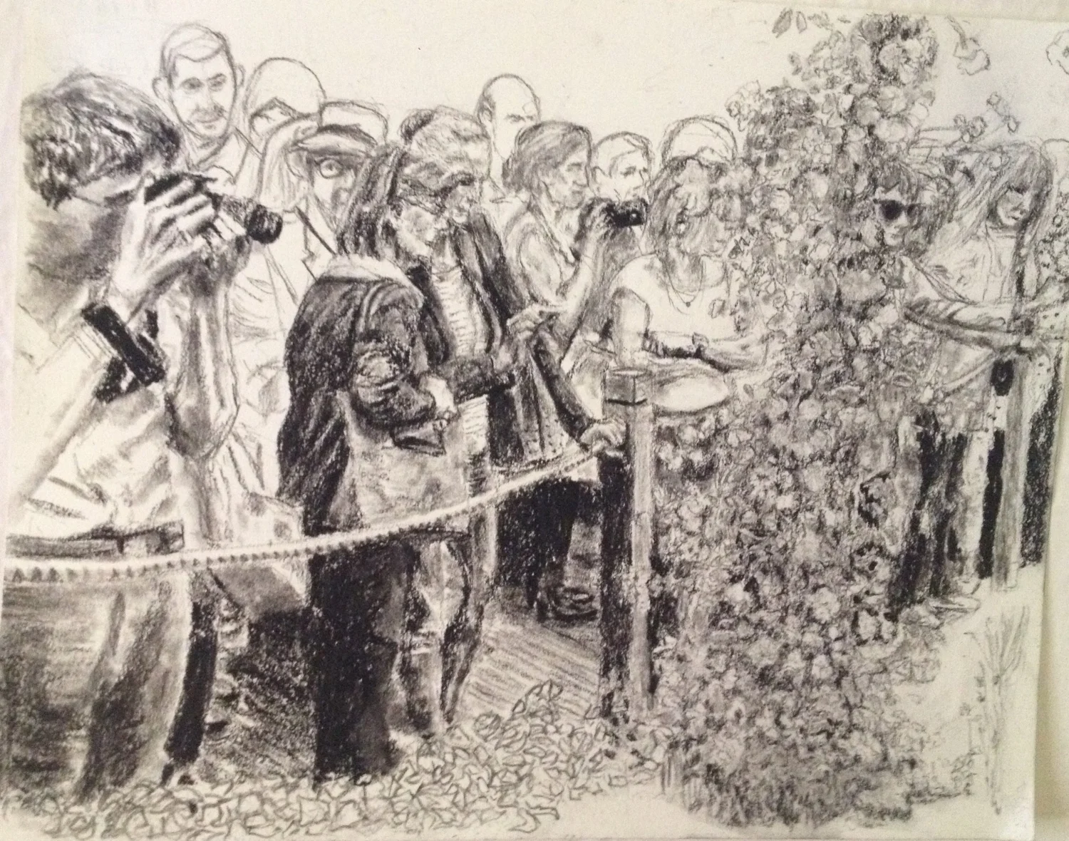 Admirers of Hospice Garden