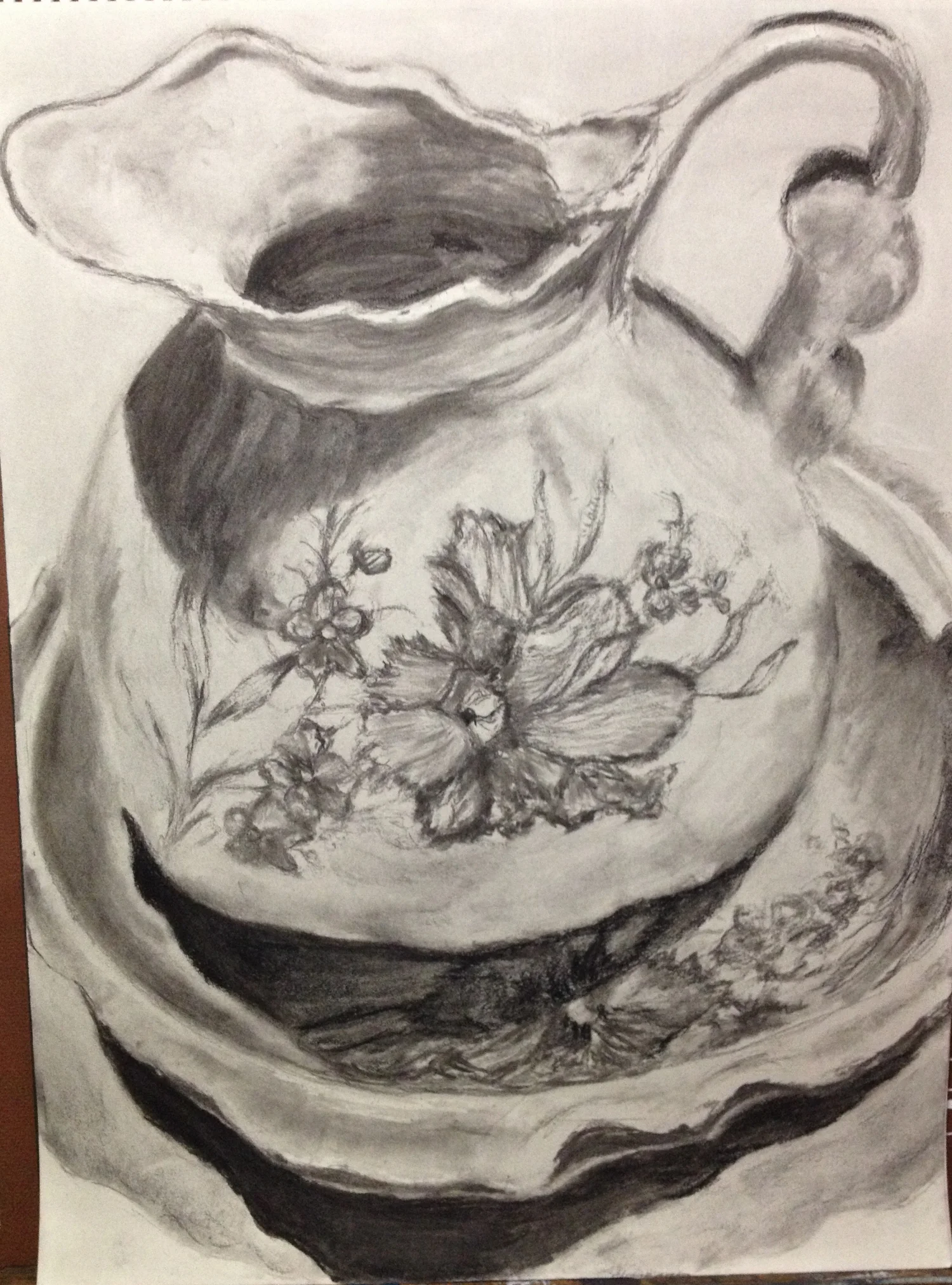 Small porcelain tea pitcher