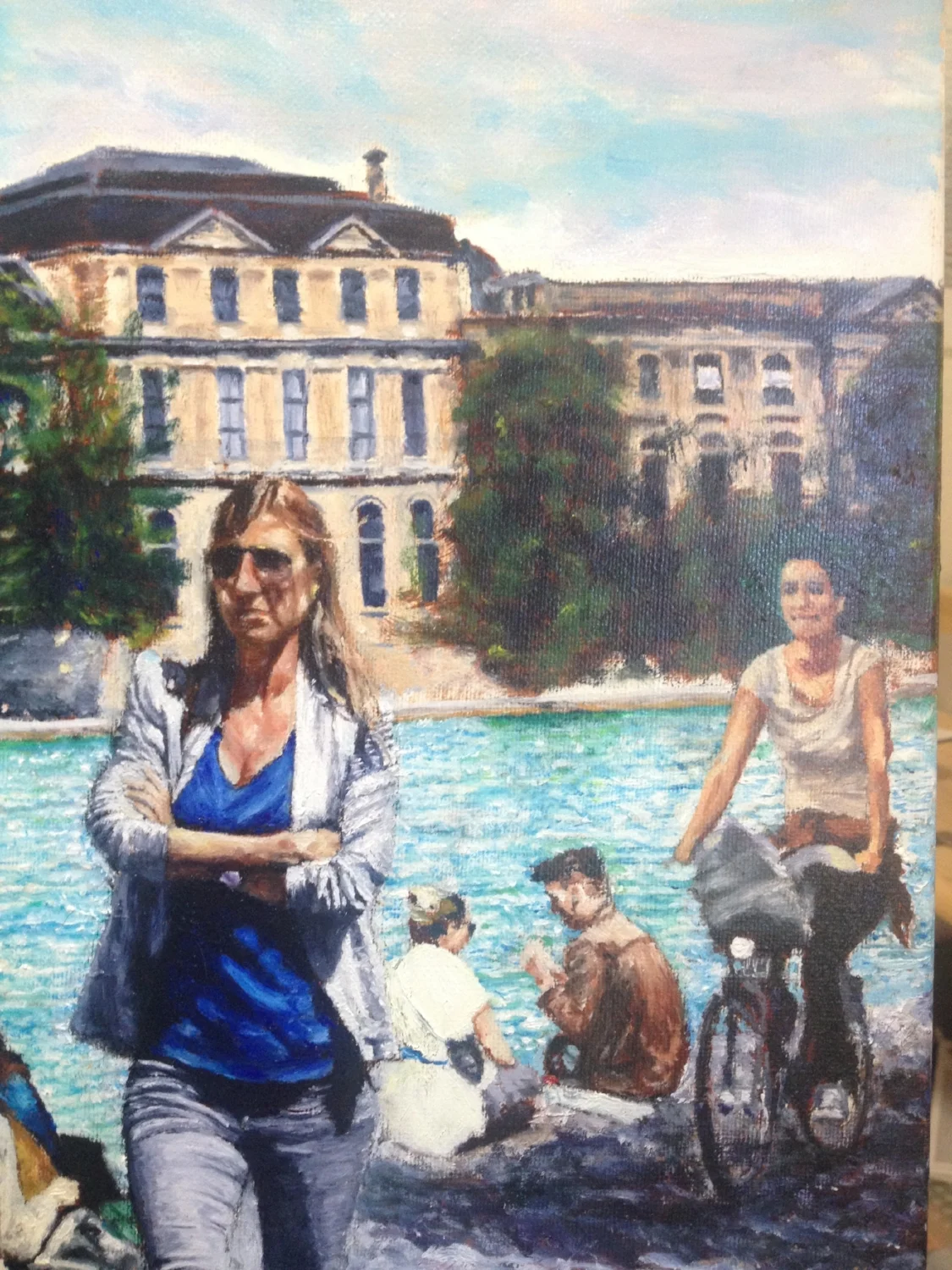 Picnic and Bike Riding along Seine