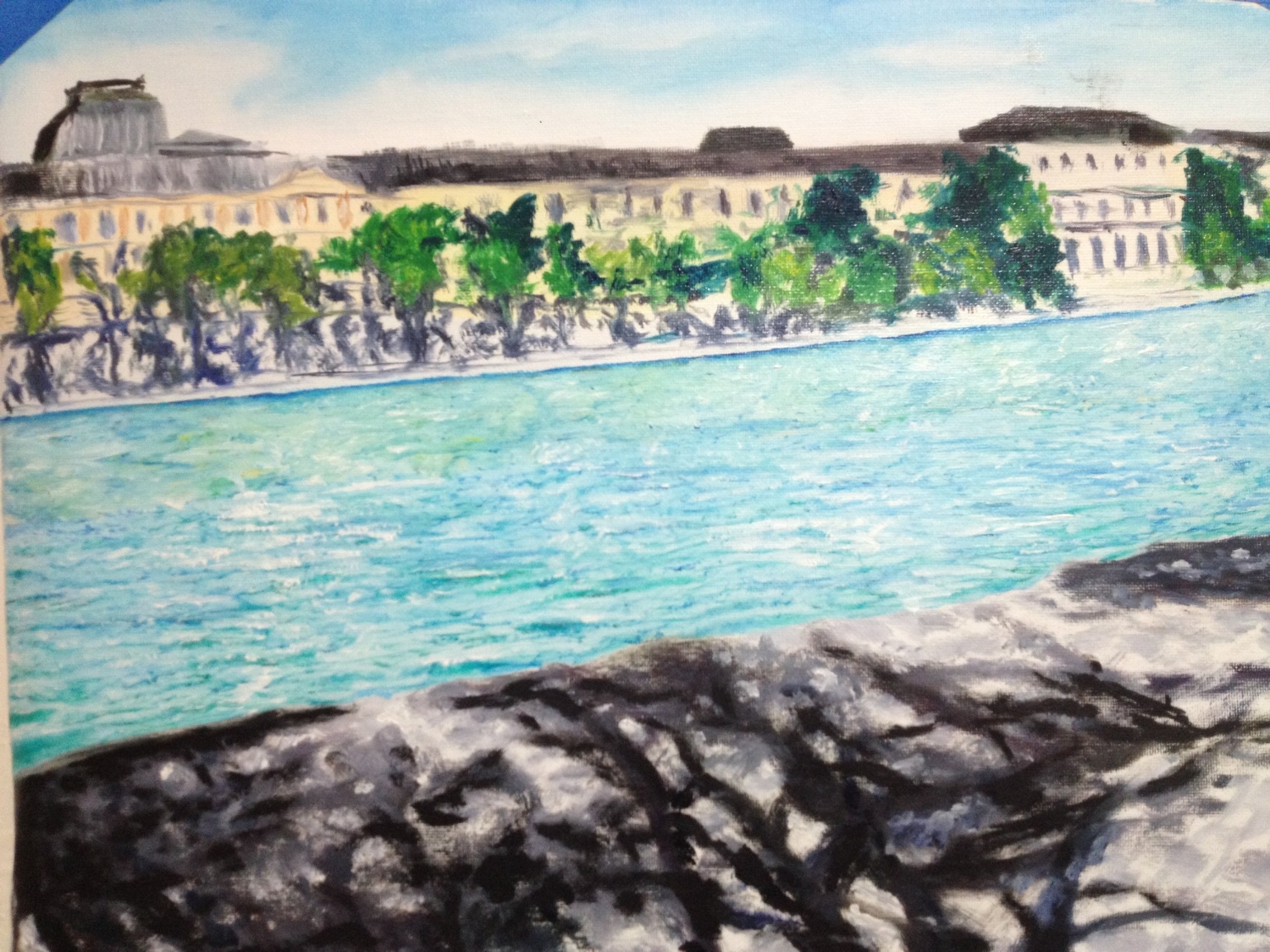 Oil Sketch of Seine