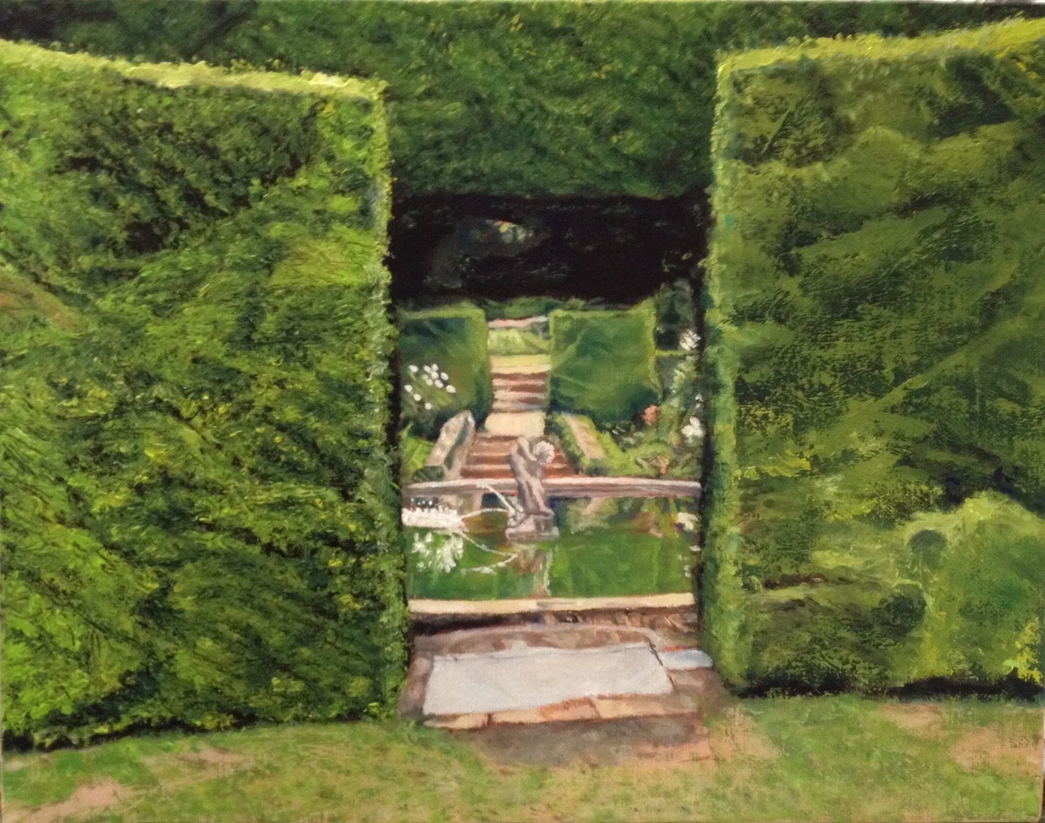 Hidcote Garden Room View of Fountain - completed