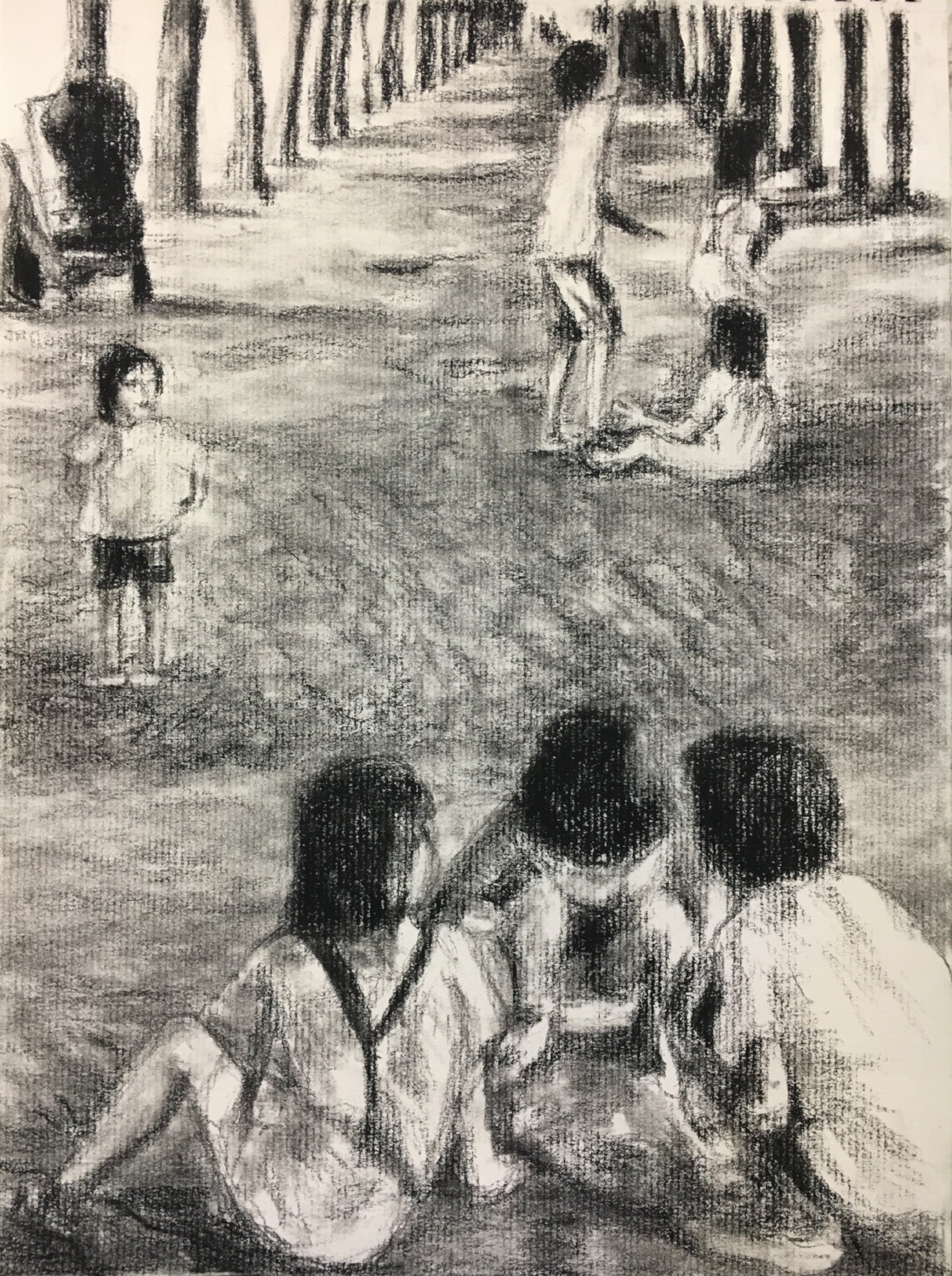 Kids at play in Palais Royal