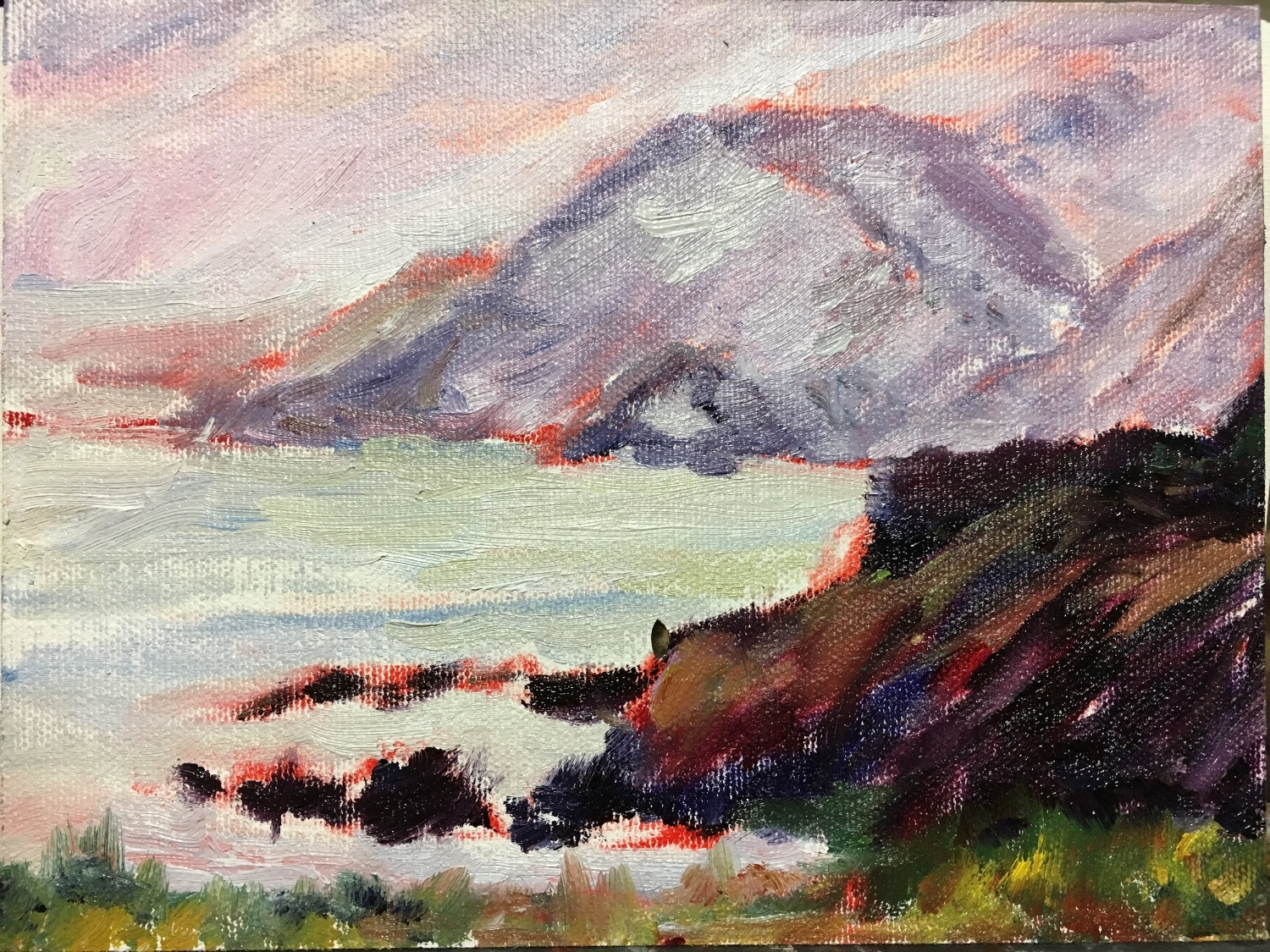 Quick Study of California coast (25 Jan)