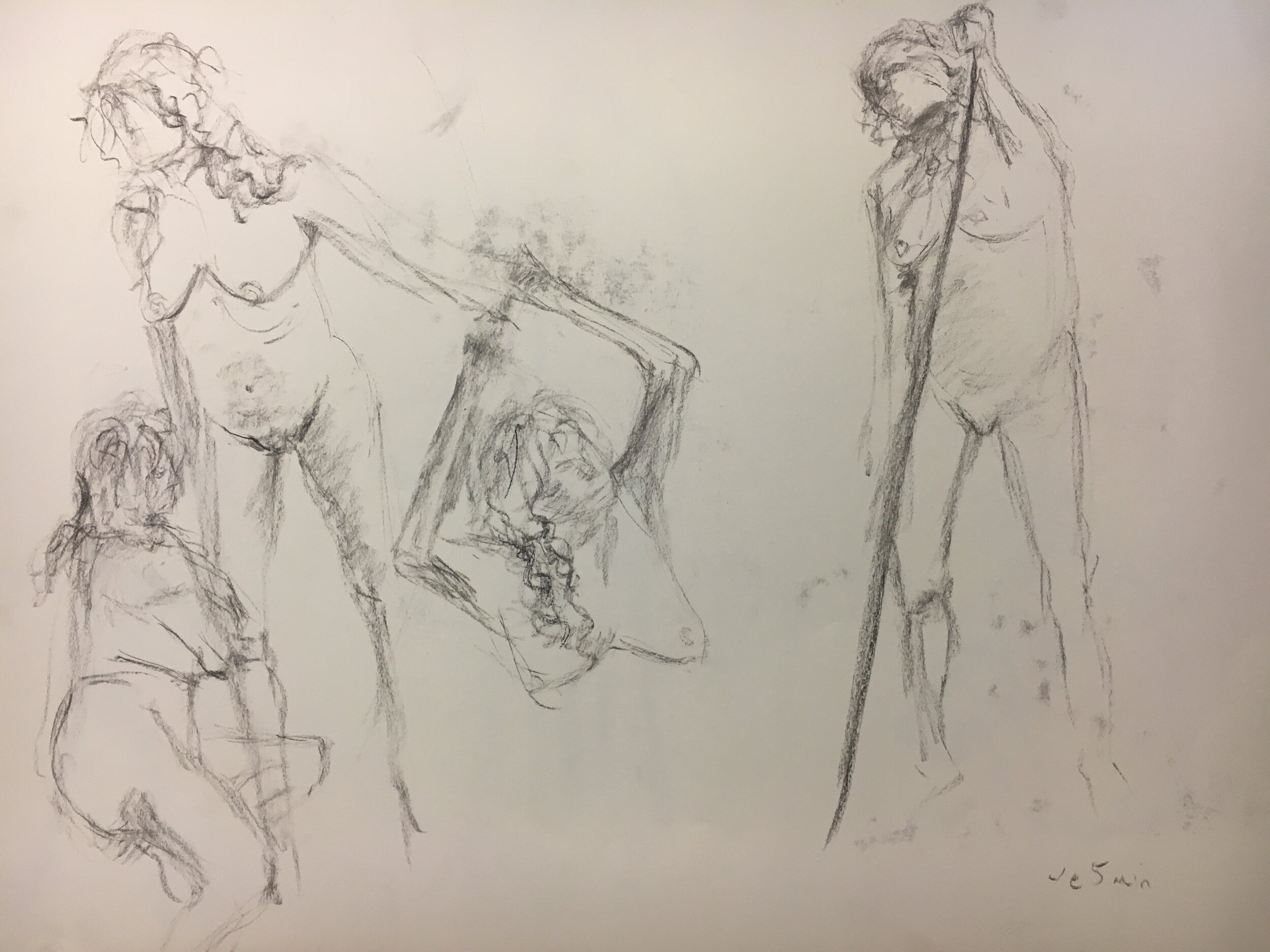 5 minute drawings (03 March 2020)