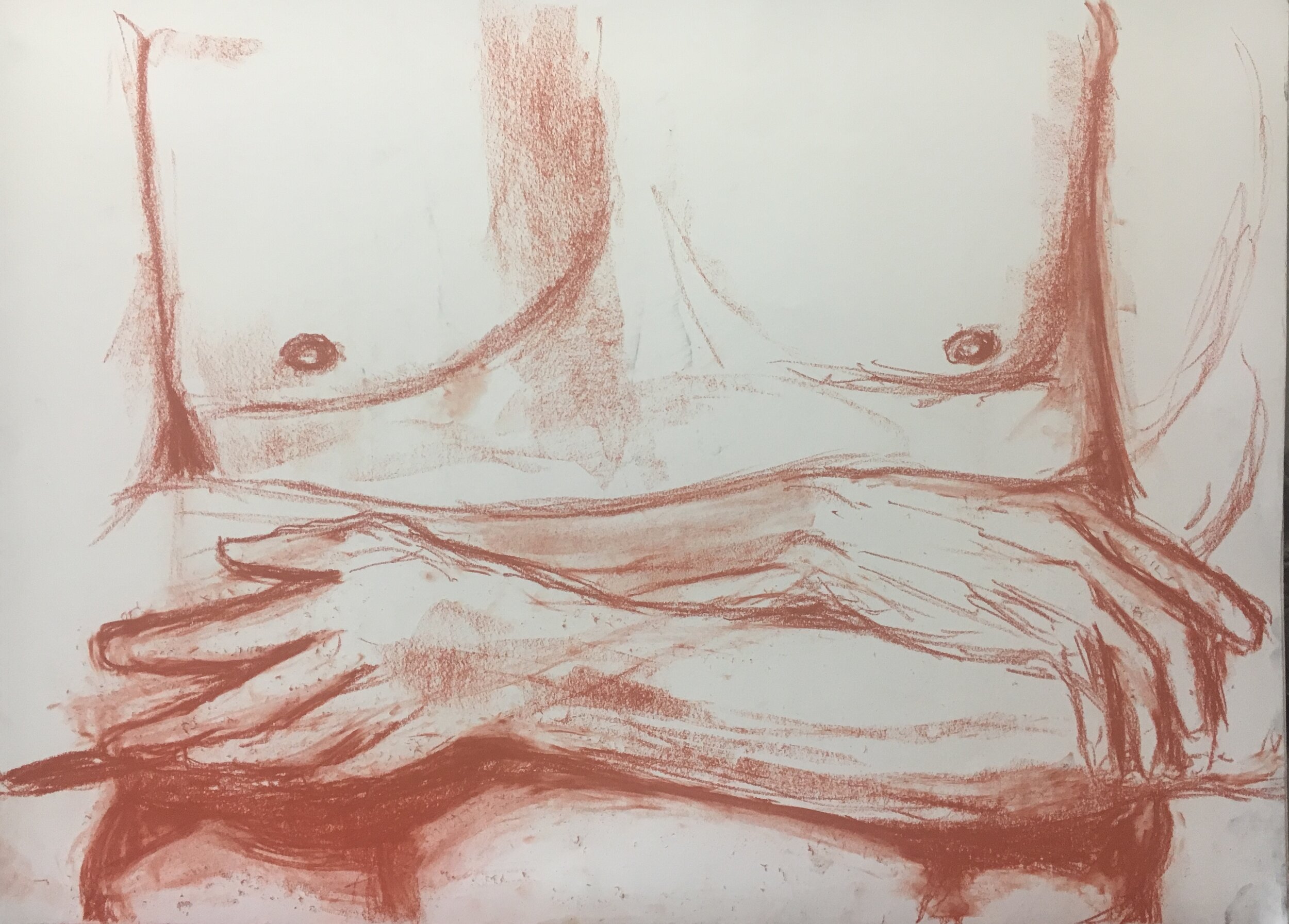 Sketch Hands and Torso (07 March 2020)