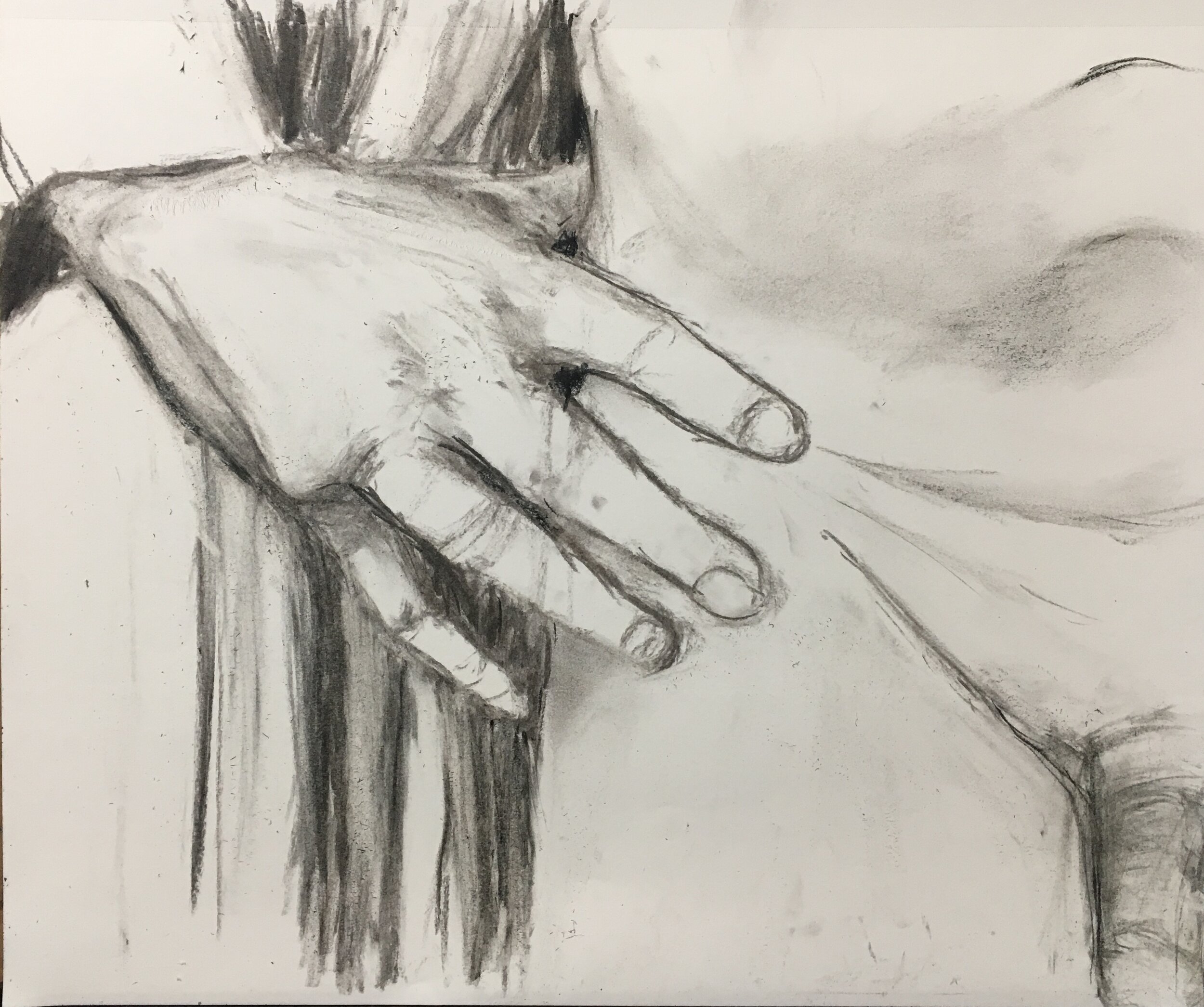 Hand, Fabric, torso (26 April 2020)
