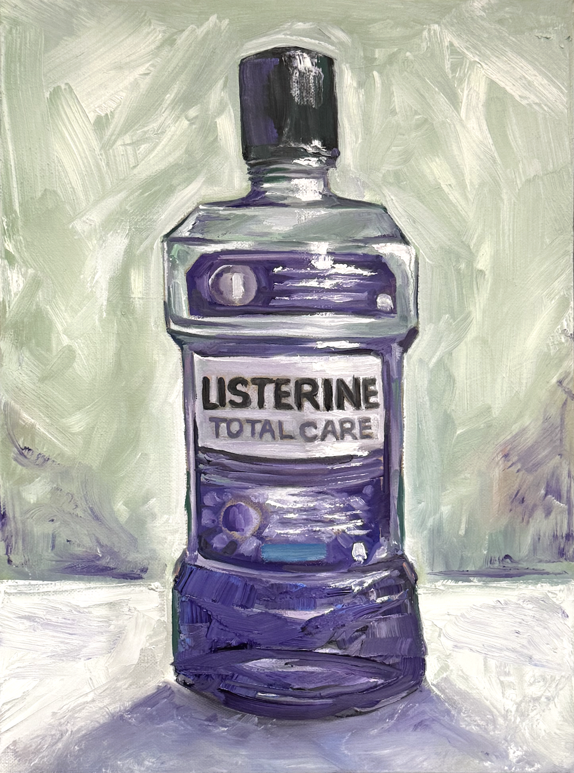 Mouth Wash - 8” x 11” oil painting