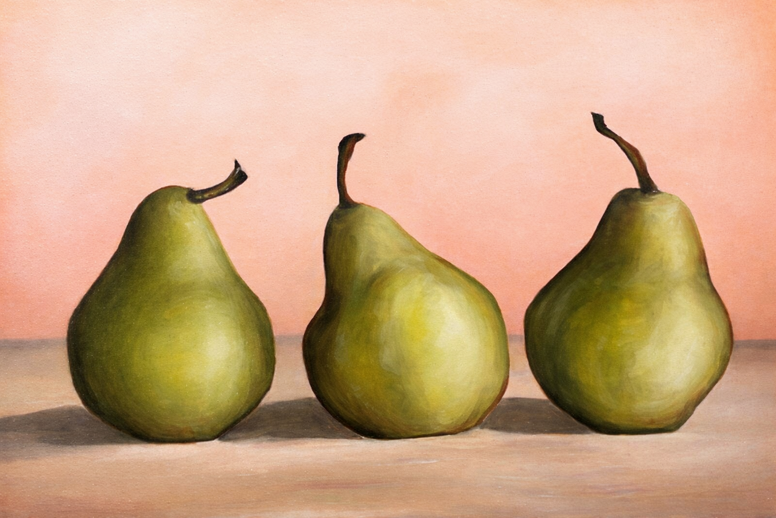 Pear Study - 2' x 3' oil