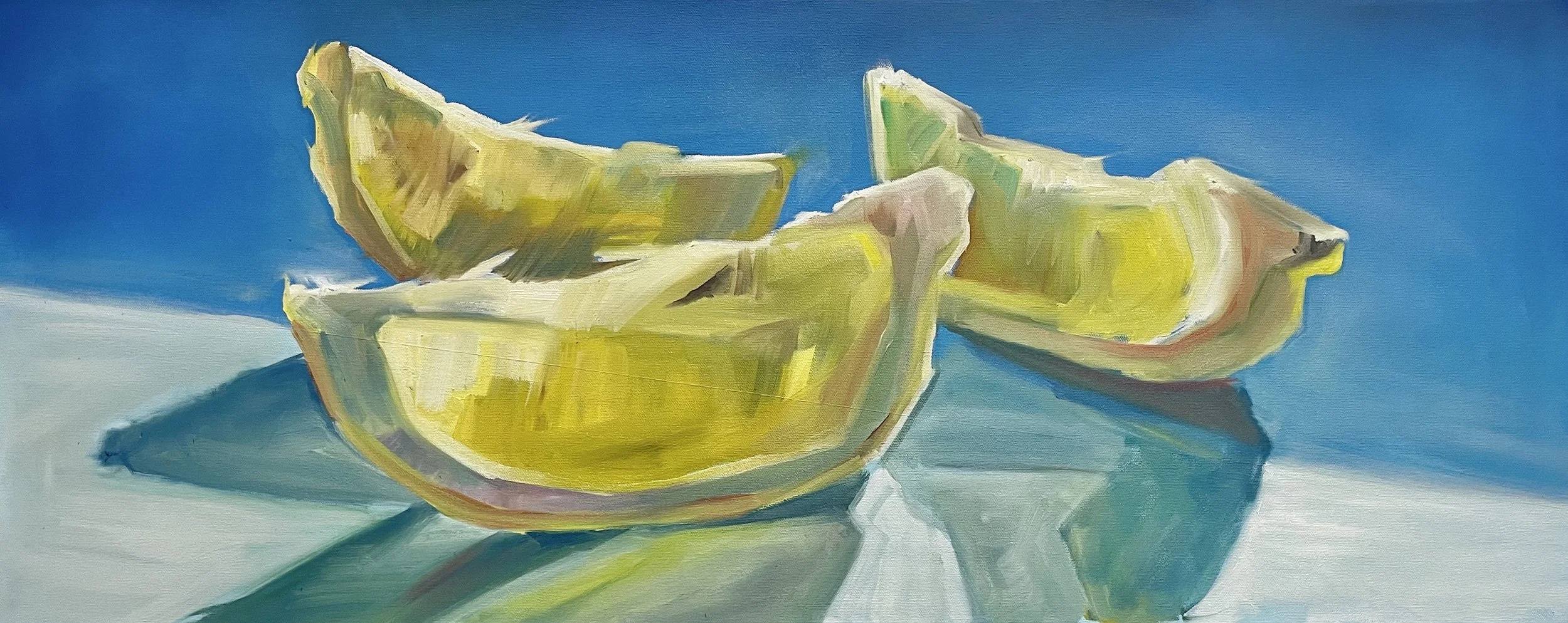 Zest Like - 12" x 36" Oil Painting