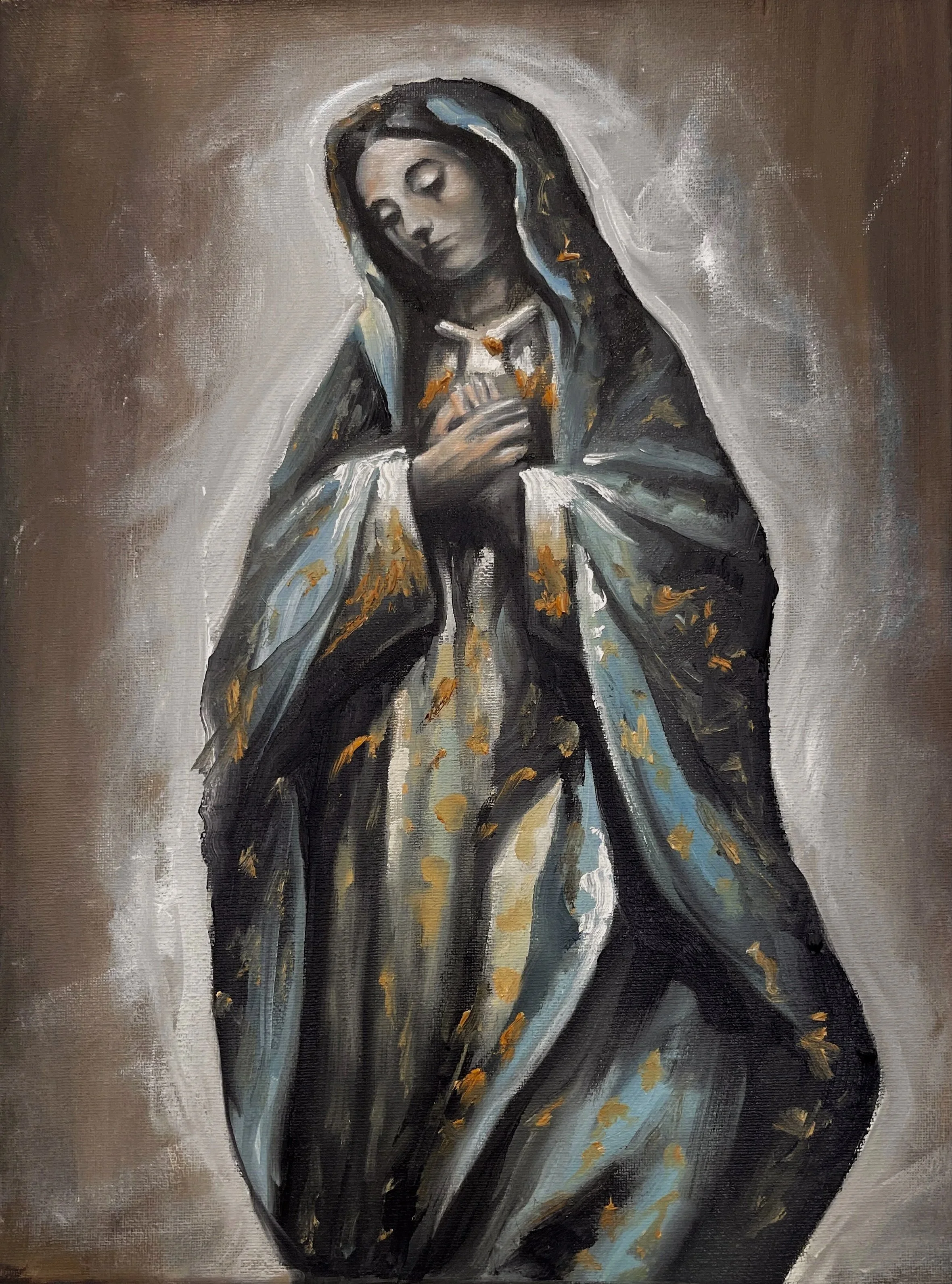 The Lady - 9" x 11" Oil Painting