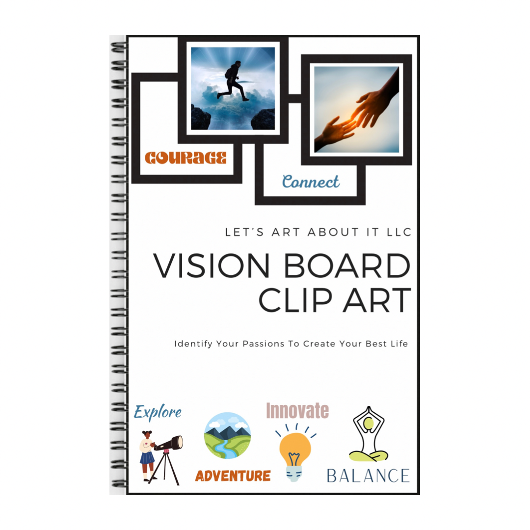 Vision Board Supplies Kit + Online Portal Package ($39 + $10 Shipping) —  Let’s Art About It