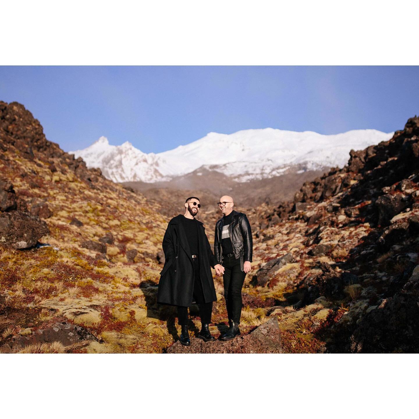 The enigmatic George and Scott gracing your screens once again. Another roady with my loves and this year we nabbed some snaps of these two beauties at the base of Mt Ruapehu. After some glorious sun the mist rolled in which made the red landscape lo