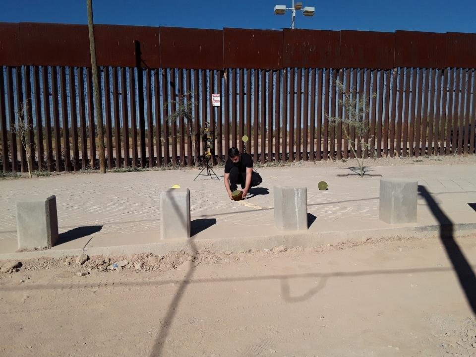 Installing in Auga Prieta, Sonora, Mexico, 2021, photo by Abuela.