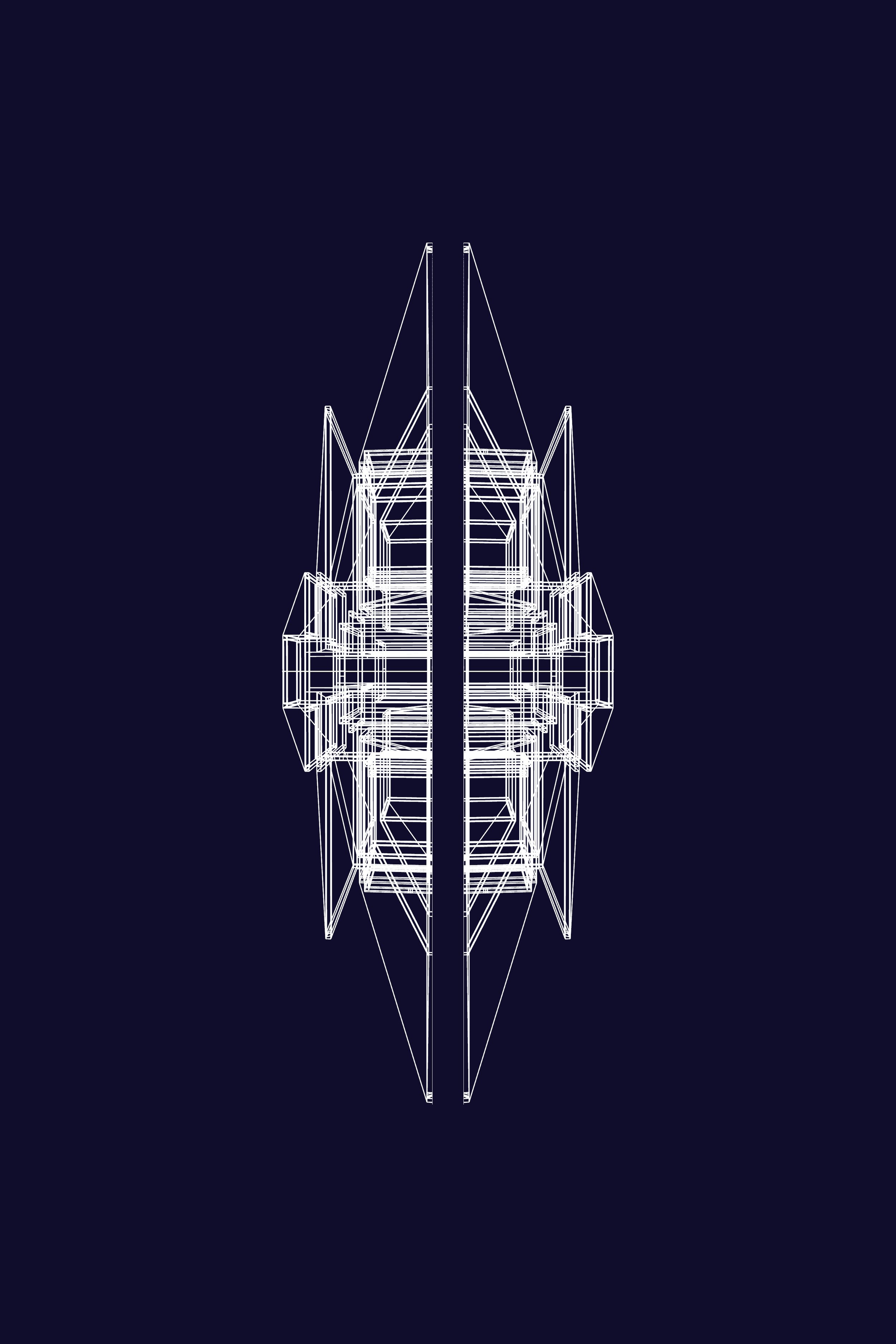   mirasol , 2026, architectural drawing on paper, 24×18in/61×46cm 