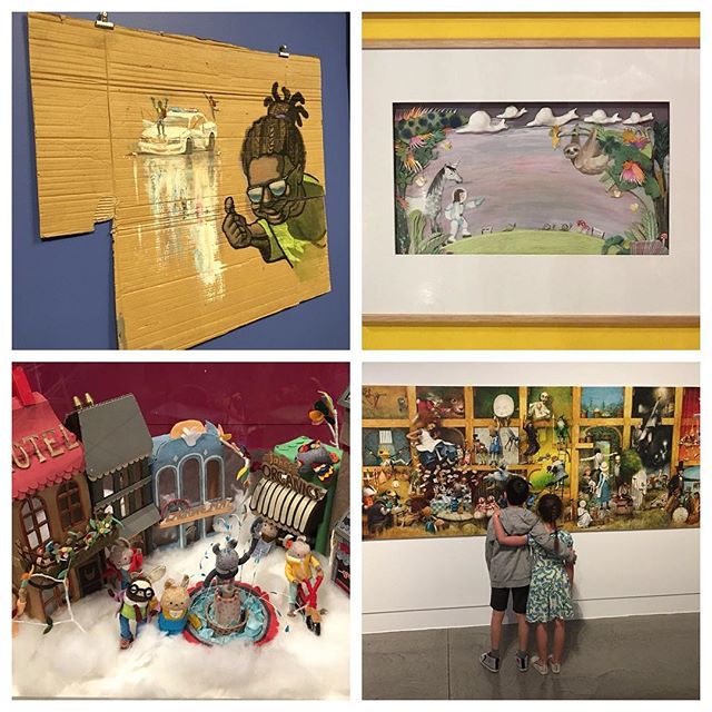 If you have a chance before the end of May, check out the beautiful exhibition &lsquo;Reimagine: the world according to children&rsquo;s books&rsquo; at @geelonggallery. It was incredible to see the artwork from some of our favourite picture books up