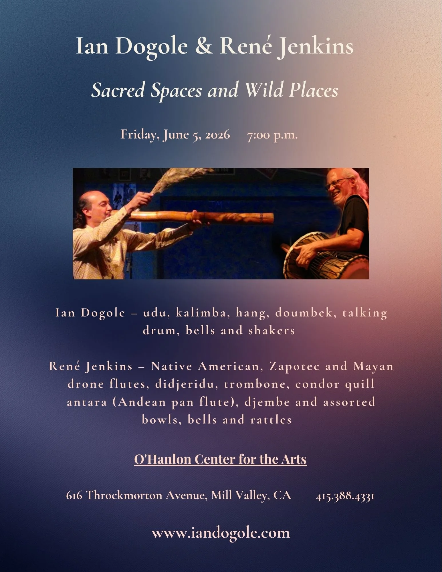 Ian Dogole &amp; René Jenkins – Sacred Spaces and Wild Places