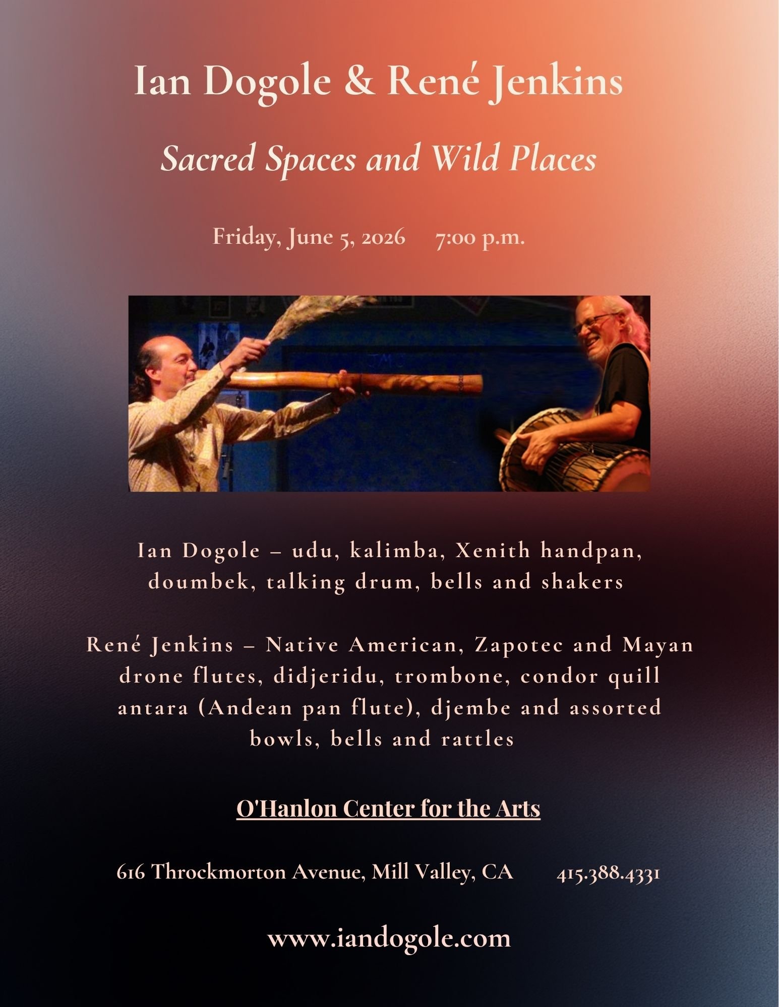 Ian Dogole &amp; René Jenkins – Sacred Spaces and Wild Places