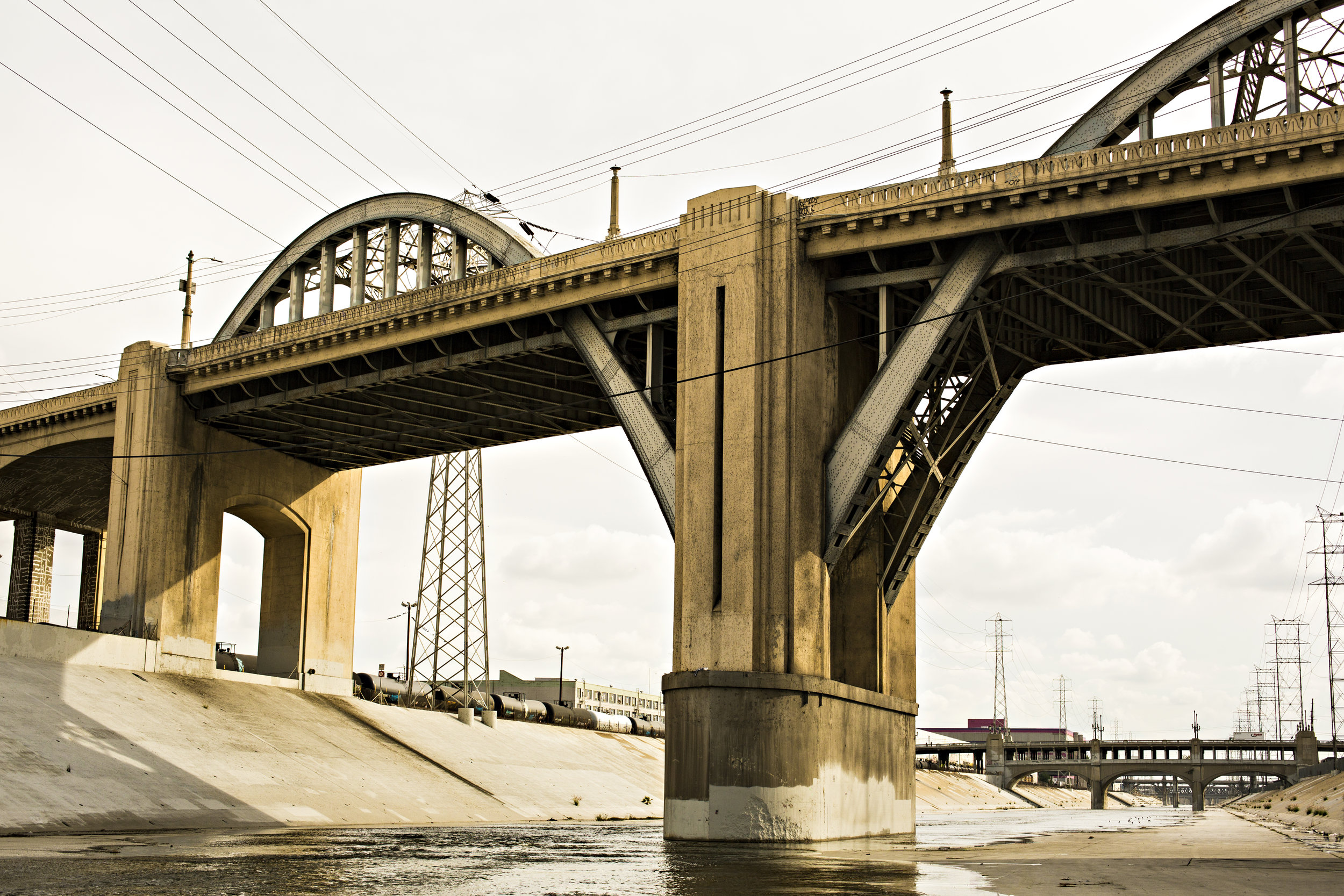 bridge across LA river