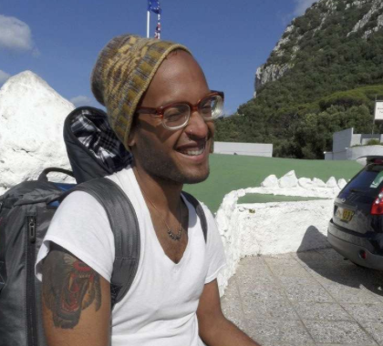 Remoy Philip in Gibraltar researching his first musical story production, ‘My Anna of the Sea.’