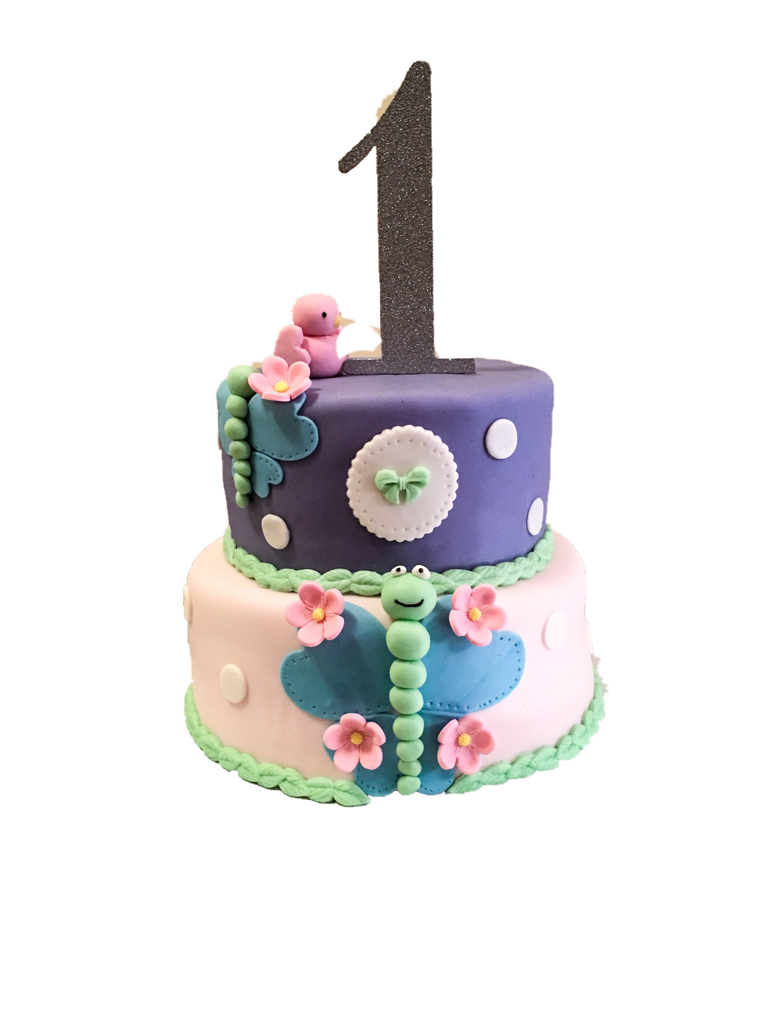 Spring Butterfly Cake