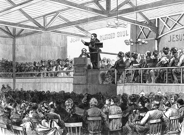 Dwight L. Moody revival meeting in Boston