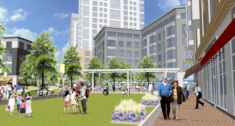 Nine-building Washington Square Development with 656 residential units approved and to be completed in the next four years.