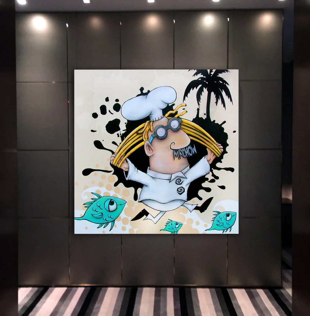  72x72 Inches •&nbsp;Commission by Aby Rosen, W Hotel Miami, Flordia 