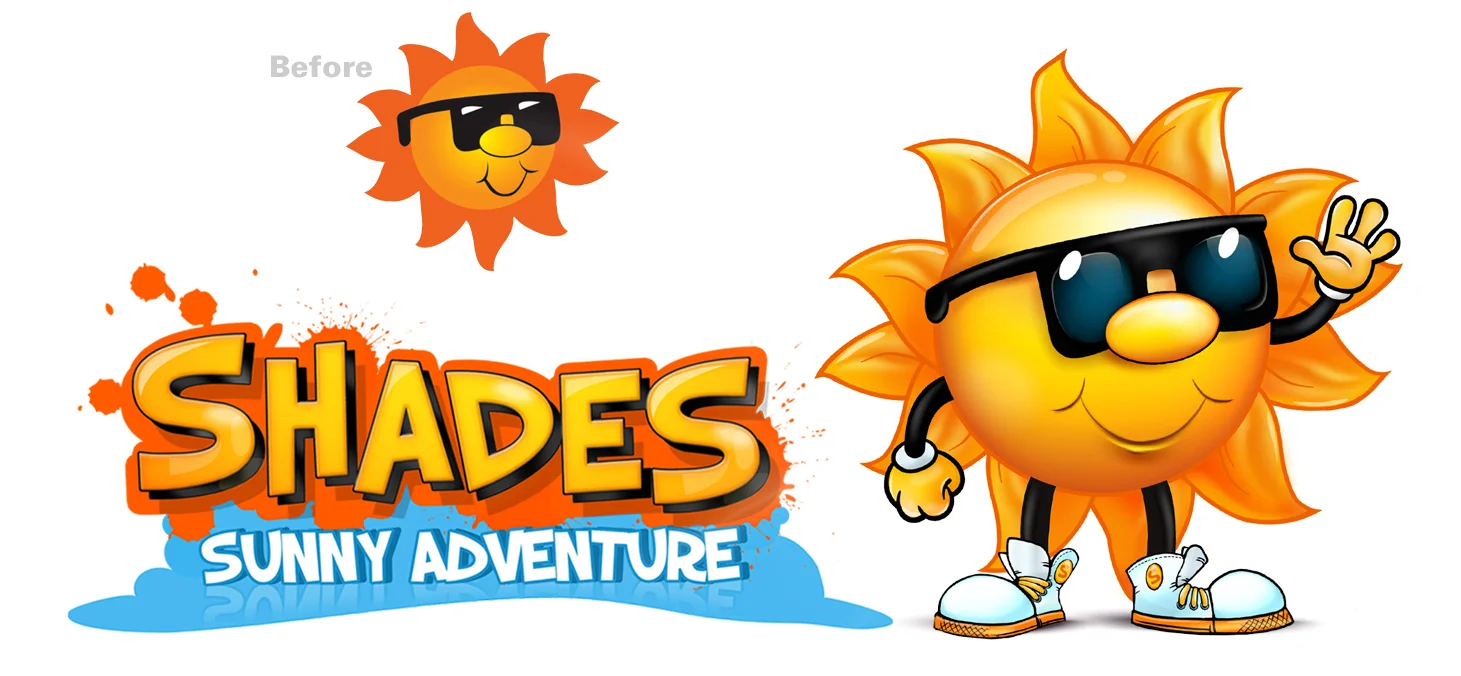 Camps 'R' Us, Rebranding for mobile app • Character design