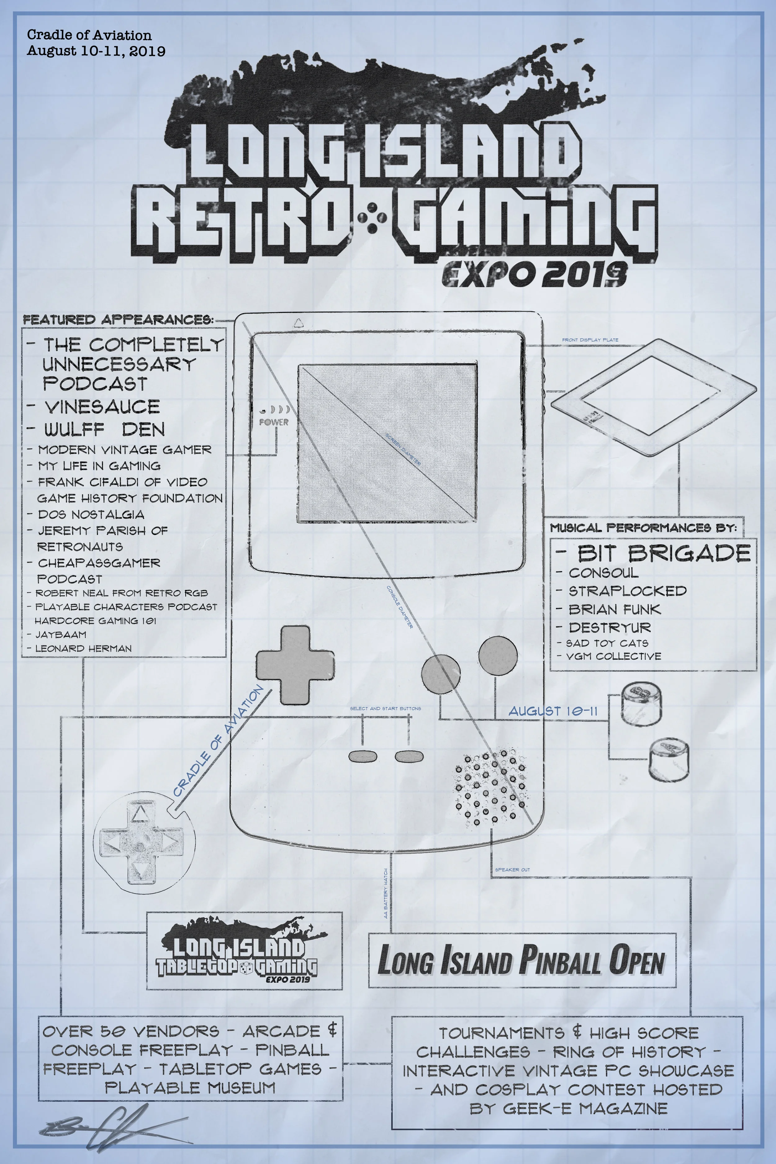Long Island Retro Gaming Expo 2019 Poster