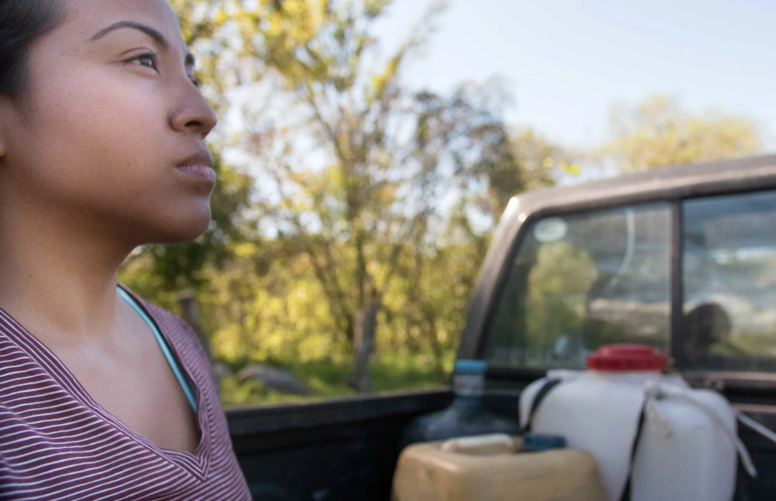May hitchhiking near La Yerbabuena in Colima, Mexico.