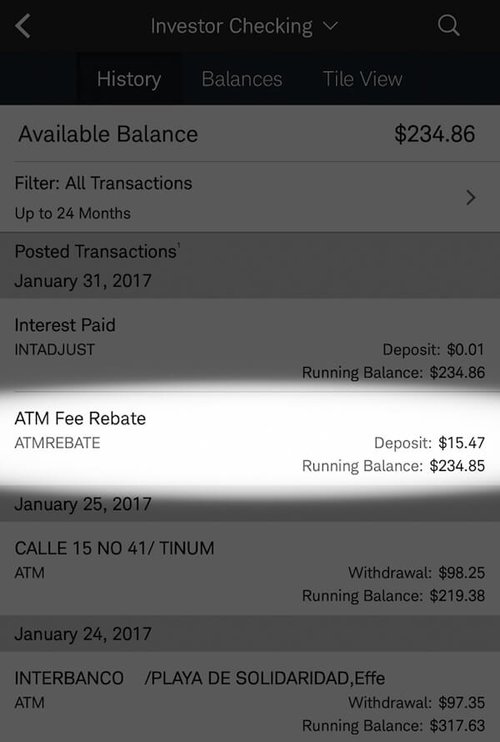 How to get reimbursed for your ATM fees with a Charles Schwab account and debit card.
