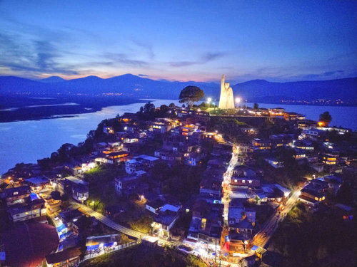Janitizio Island in Michoacan during Day of the Dead.