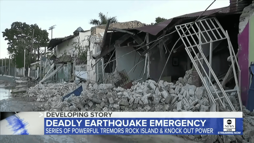 One of the strongest earthquake in Puerto Rico.