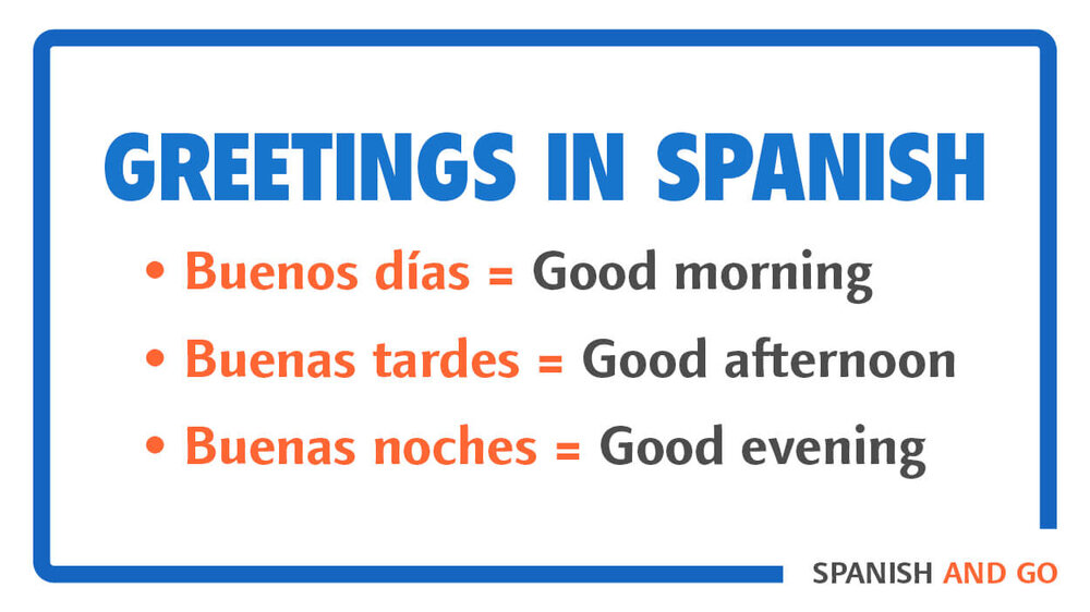 Being polite is essential in Spanish. These basic greetings will help you do just that for every time of day.