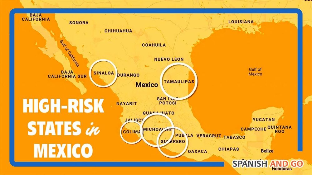 The violence in Mexico is mostly related to the cartels. Here are the top 5 high-risk states in Mexico according to the U.S. Department of State.