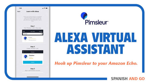 Invite Alexa to the language learning party! There’s an option to hook up Pimsleur to your Amazon Echo.
