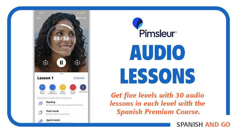 Listen to the audio lessons on the Pimsleur app to improve your listening comprehension.