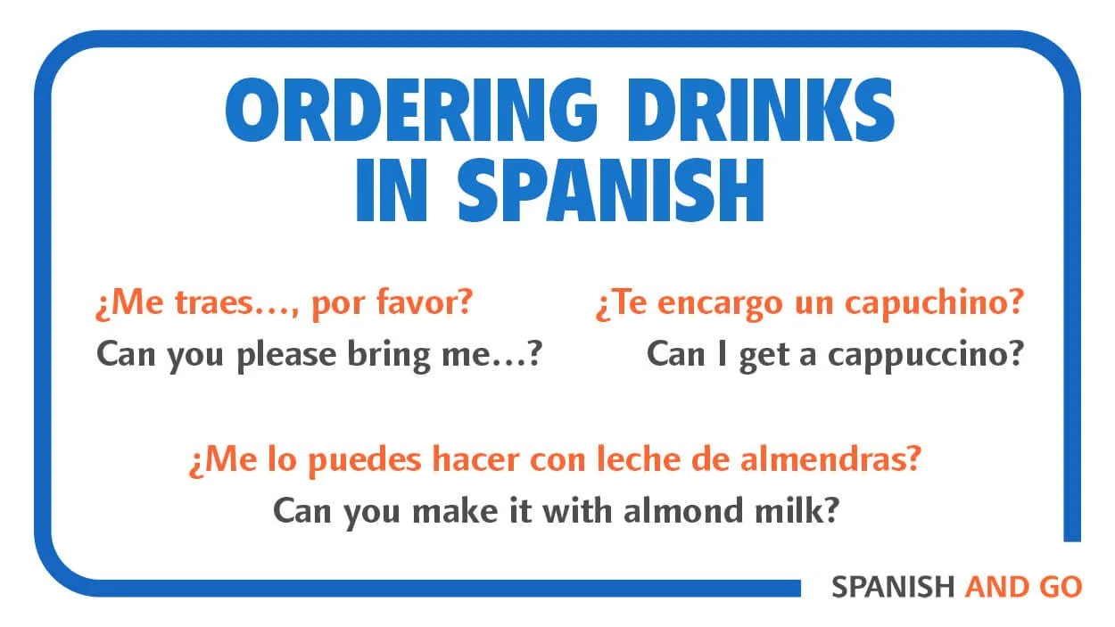 How to Order Coffee and Other Drinks in Spanish — Spanish and Go