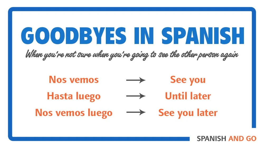 Don't Say Hasta La Vista! 11 Ways to Say Goodbye in Spanish Spanish