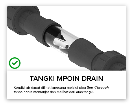 Tangki Air, Tandon Air, Toren Air, Pipa PVC - Tangki Air MPOIN DRAIN - Mengontrol Kualitas Air
