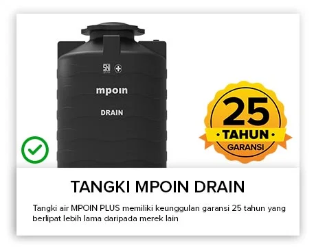 Tangki MPOIN DRAIN Garansi 25 Tahun